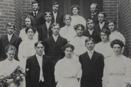 Photograph of Worthington High School Class of 1906