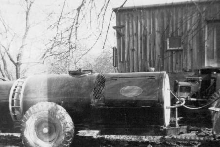 Photograph of a 1947 Crop Sprayer at the Brown Fruit Farm