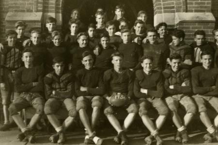 Photograph of the 1936 Worthington High School Football Team