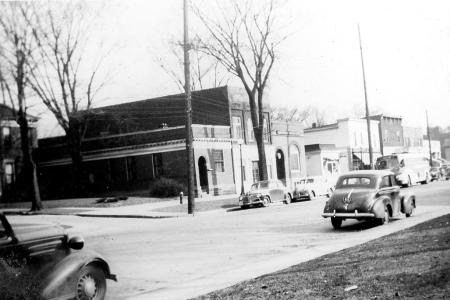 Photograph of the East Side of High Street in Worthington, Ohio, Circa 1944