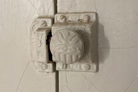 Photographs of an Original Closet Doorknob at the Historic Gardner Homestead