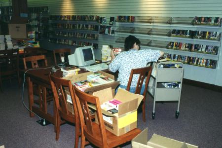Processing Books During the Northwest Library Construction