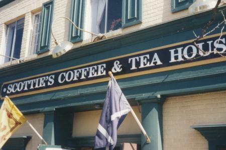 Sign for Scottie's Coffee & Tea House