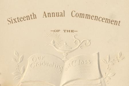 Sixteenth Annual Commencement of the Worthington Public Schools 1895