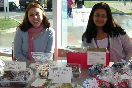 Teens Selling Baked Goods at the 2006 Holiday Bazaar