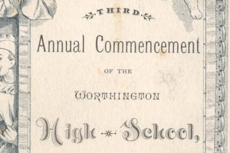 Third Annual Commencement of the Worthington High School 1882