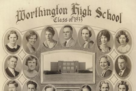 Worthington High School Class of 1933 Composite