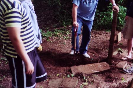 Youth Group Goodrich Cemetery Project
