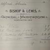 Account Statement for Bishop & Lewis Store