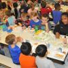 Community Resource Officer Tammy Floyd and Students at “Lunch with an Officer”