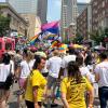 Crowd at the 2023 Stonewall Columbus Pride March