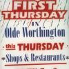 First Thursday in Olde Worthington Sign