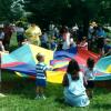 Parachute Game at the Northwest Library’s First Summer Reading Program Celebration