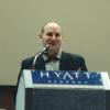 Author Jon Scieszka accepting the Jo Osborne Award for Humor in Children's Literature