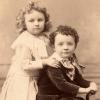 Photograph of Frame C. Brown and Margaret Brown as Children