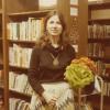Photograph of Librarian Rachel Alexander at the Worthington Public Library, 752 High Street