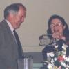 Photograph of Rachel Alexander Presenting Jo Osborne Award to Steven Kellogg