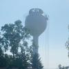Photograph of Worthington Hills Water Tower Being Prepared for Repainting, 2020