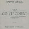 Program for Worthington High School Commencement, 1883