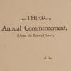 Program for the Sharon Township Schools 3rd Annual Commencement, 1896