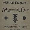 Program from Memorial Day, 1890