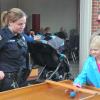 Worthington Police Officer Jennifer Farmer at Police Open House